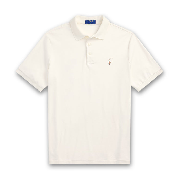 Polo Ralph Lauren - Custom Slim Fit Soft Polo Shirt in Cream - Nigel Clare