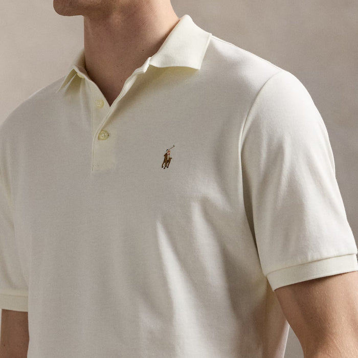 Polo Ralph Lauren - Custom Slim Fit Soft Polo Shirt in Cream - Nigel Clare