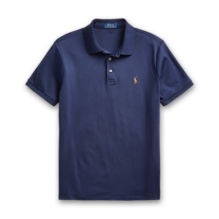 Polo Ralph Lauren - Custom Slim Fit Soft Polo Shirt in Navy - Nigel Clare
