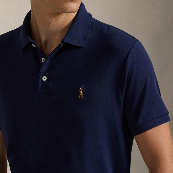 Polo Ralph Lauren - Custom Slim Fit Soft Polo Shirt in Navy - Nigel Clare