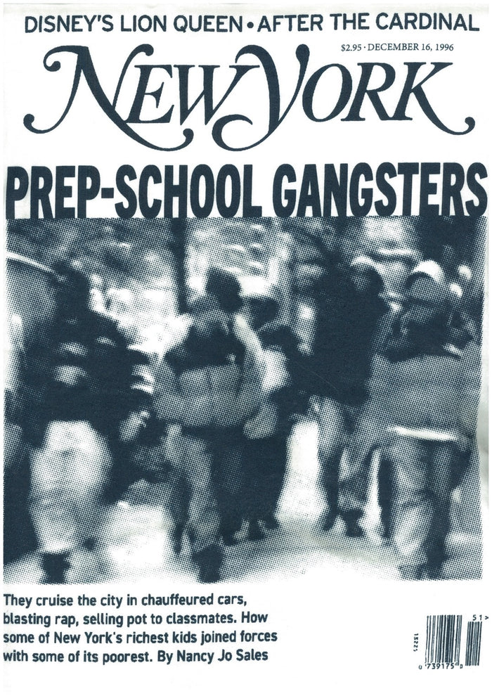 PREP-SCHOOL GANGSTER Tee - White / Paper & Ink Cotton Club