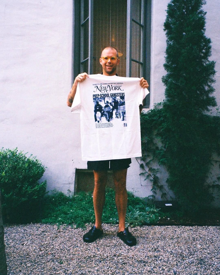 PREP-SCHOOL GANGSTER Tee - White / Paper & Ink Cotton Club