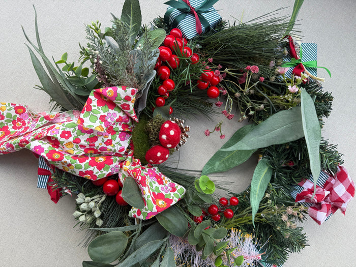 Pretty Wild / Vintage Rose Christmas Wreath
