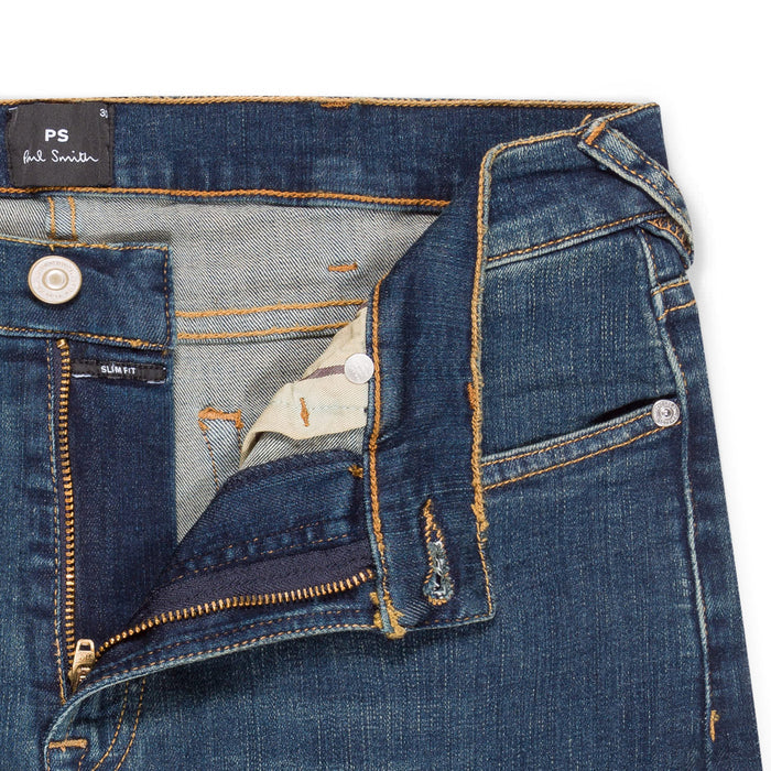 PS Paul Smith - Slim Fit 'Organic Reflex' Jeans in Antique Wash - Nigel Clare