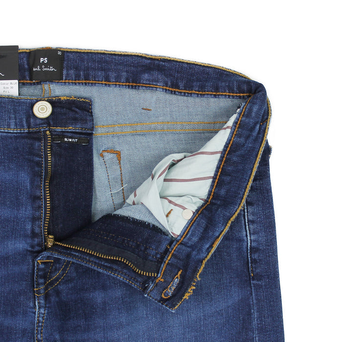 PS Paul Smith - Slim Fit 'Organic Reflex' Jeans in Blue - Nigel Clare