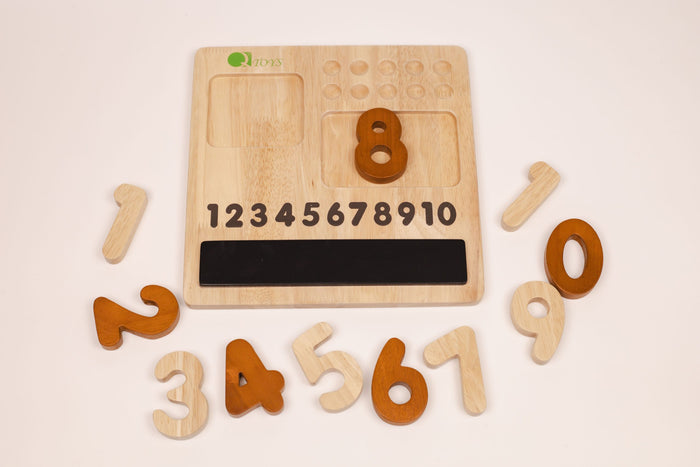 Qtoys Montessori Sensory Counting Board