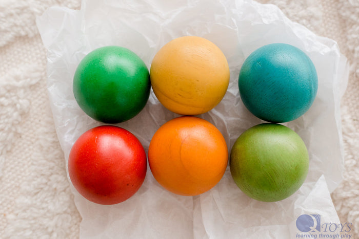 Qtoys Wooden Balls - Set of 6 - 48mm
