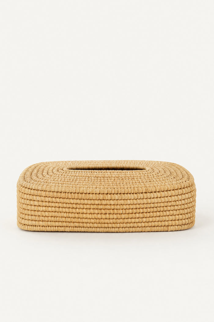 Raffia Tissue Box Cover
