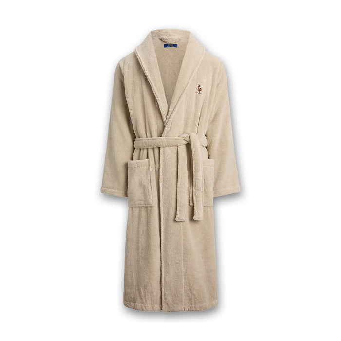 Ralph Lauren - Shawl-Collar Terry Robe in Khaki Stone - Nigel Clare