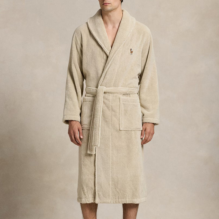 Ralph Lauren - Shawl-Collar Terry Robe in Khaki Stone - Nigel Clare