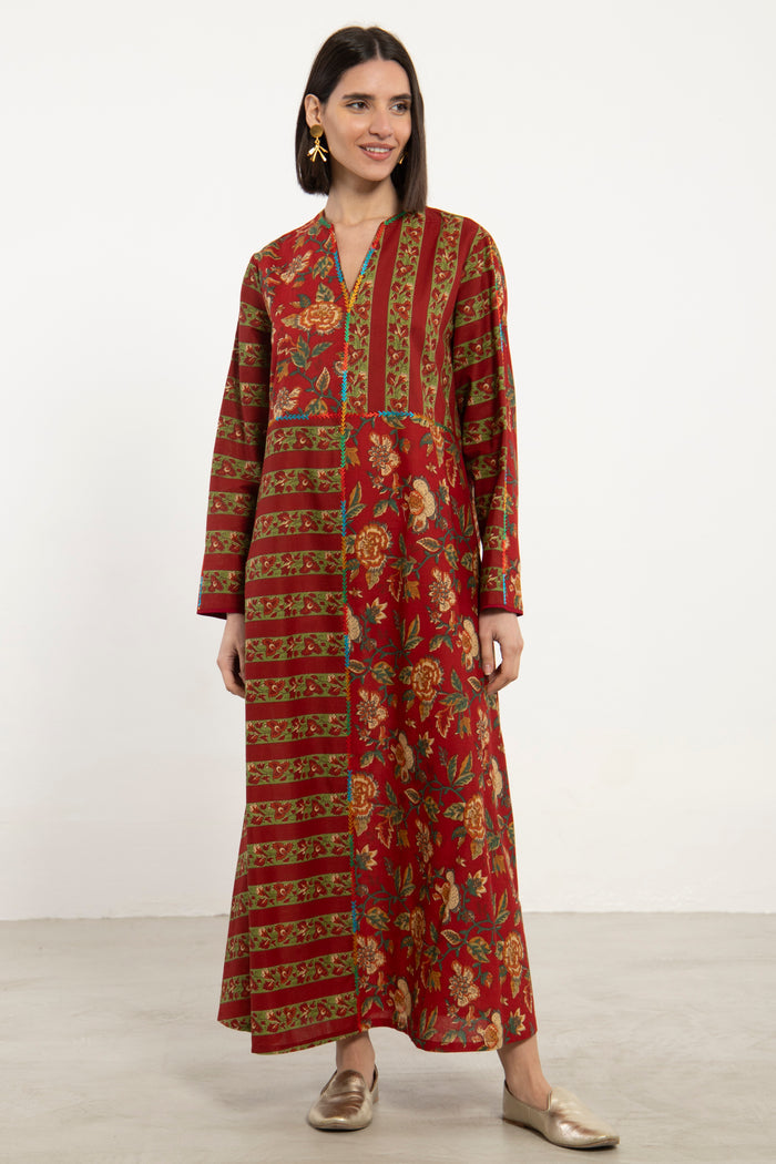 Rama Cotton Red Dress