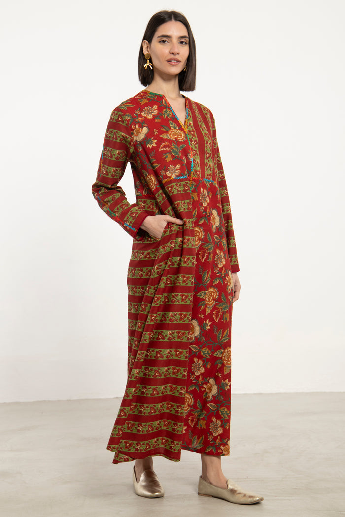 Rama Cotton Red Dress