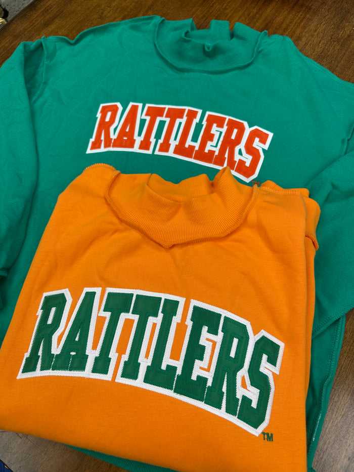 Rattlers - Embroidered Mock Neck (2 Colors)