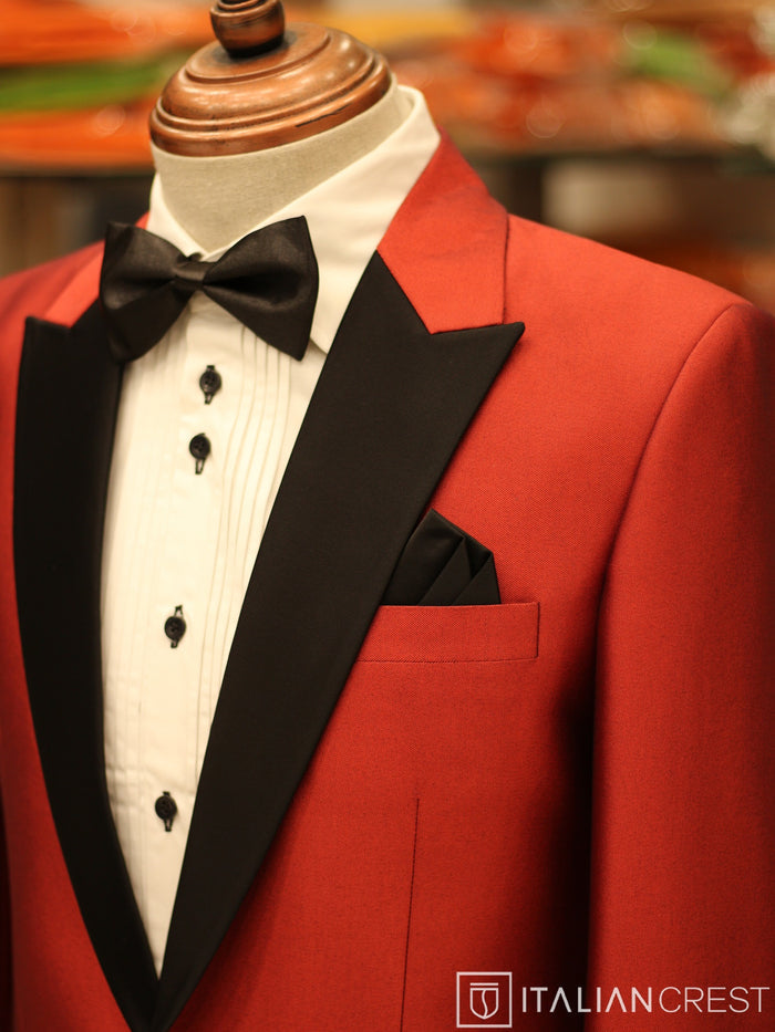 Red 2-Piece Tuxedo Suit