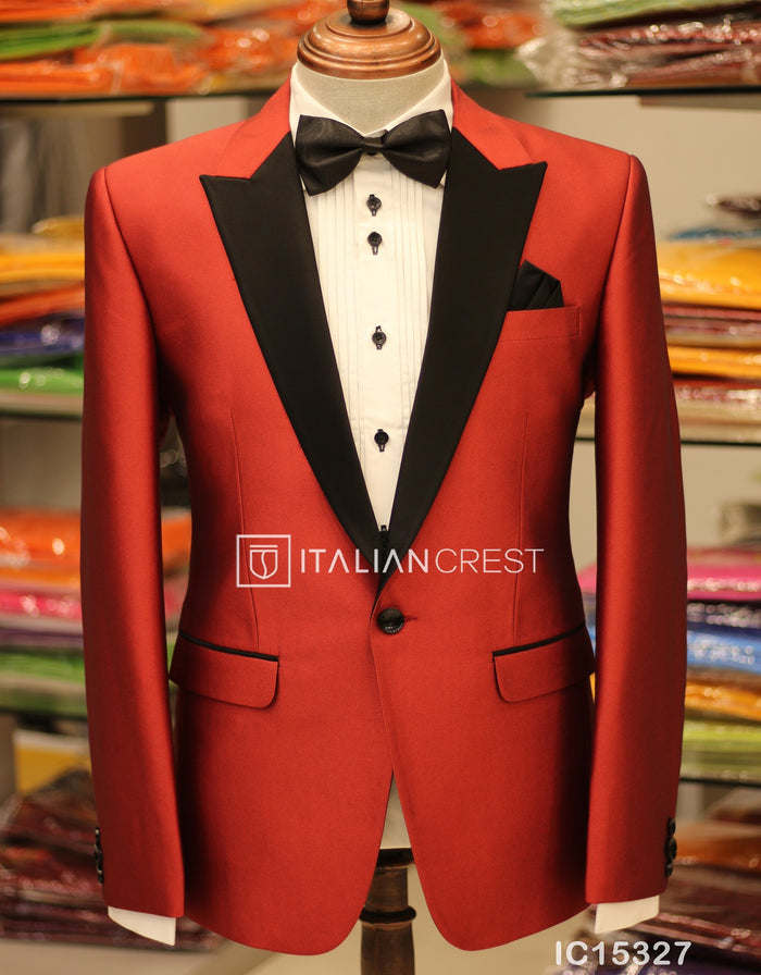 Red 2-Piece Tuxedo Suit