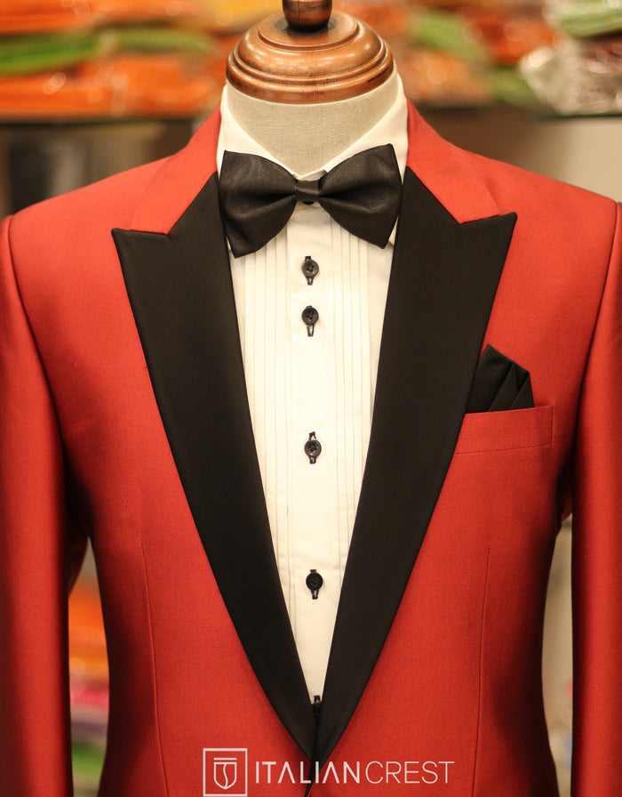 Red 2-Piece Tuxedo Suit