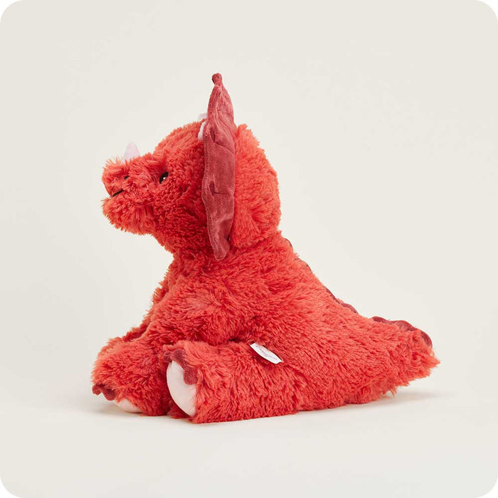 Microwavable Red Triceratops Heating Pad Warmies