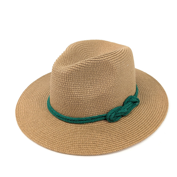 Reef Knot Panama Foldable Hat (57cm) - Teal