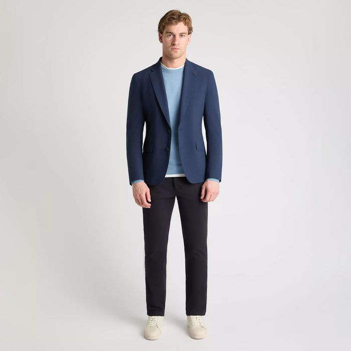 Remus - Angelo Slim Fit Seersucker Blazer in Navy - Nigel Clare