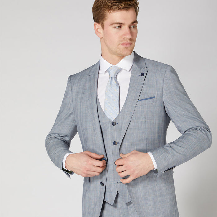 Remus - Lanito 3 Piece X-Slim Suit in Sky Blue - Nigel Clare