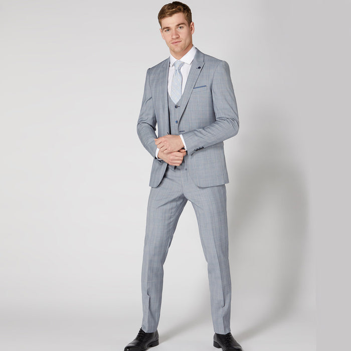 Remus - Lanito 3 Piece X-Slim Suit in Sky Blue - Nigel Clare