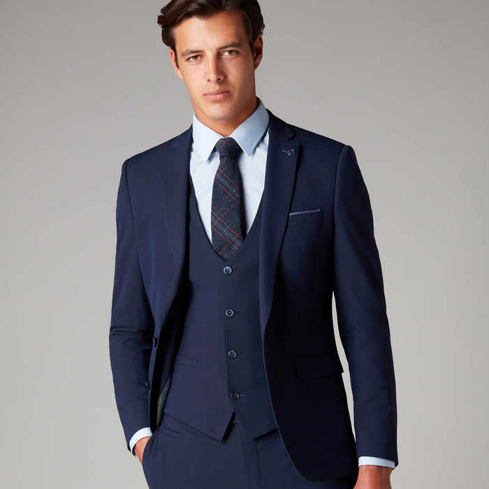 Remus - Luca 3 Piece Slim Fit Suit in Navy - Nigel Clare
