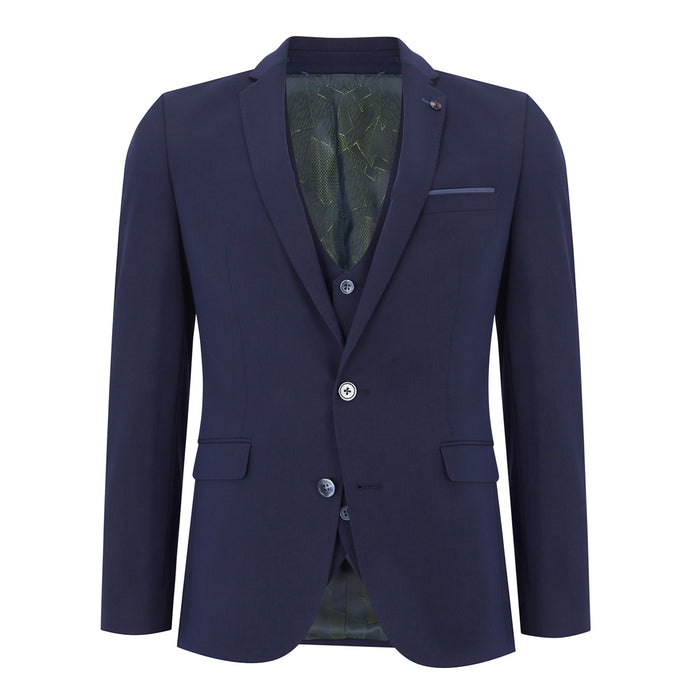 Remus - Luca 3 Piece Slim Fit Suit in Navy - Nigel Clare