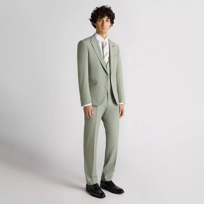 Remus - Massa Slim Fit 3 Piece Suit in Pale Green - Nigel Clare