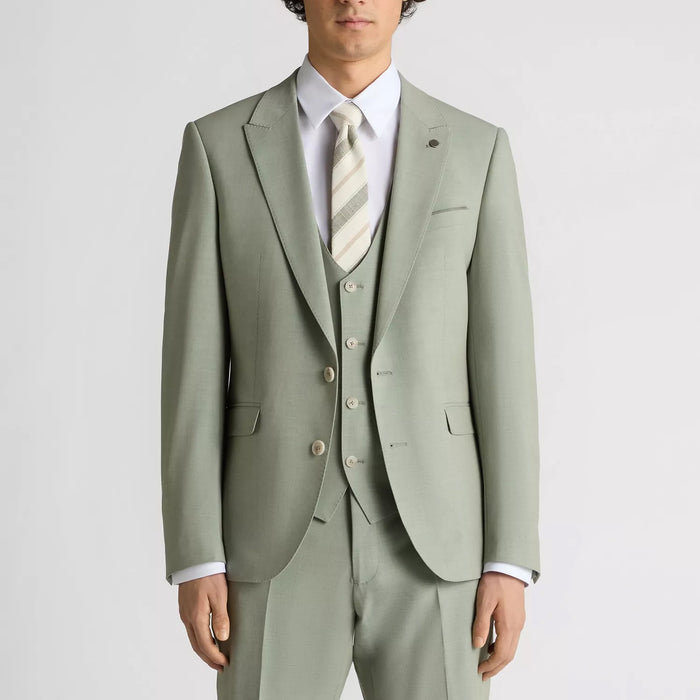 Remus - Massa Slim Fit 3 Piece Suit in Pale Green - Nigel Clare