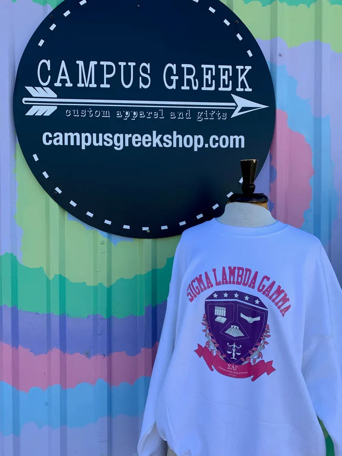 Retro Crest Sweatshirt - Music & MGC Greeks