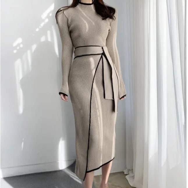 Korean Ribbon Knot Dress fashionnsio