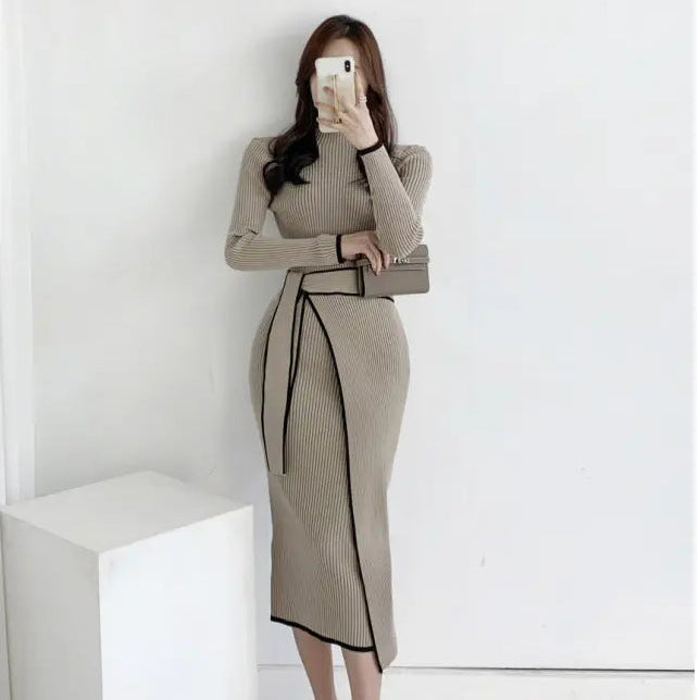 Korean Ribbon Knot Dress fashionnsio