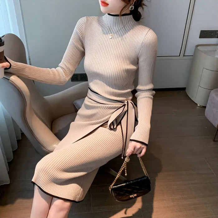 Korean Ribbon Knot Dress fashionnsio