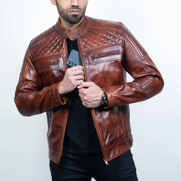 Romanov Jacket Wood - Nappa Leather