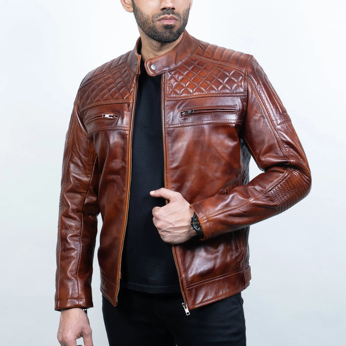 Romanov Jacket Wood - Nappa Leather