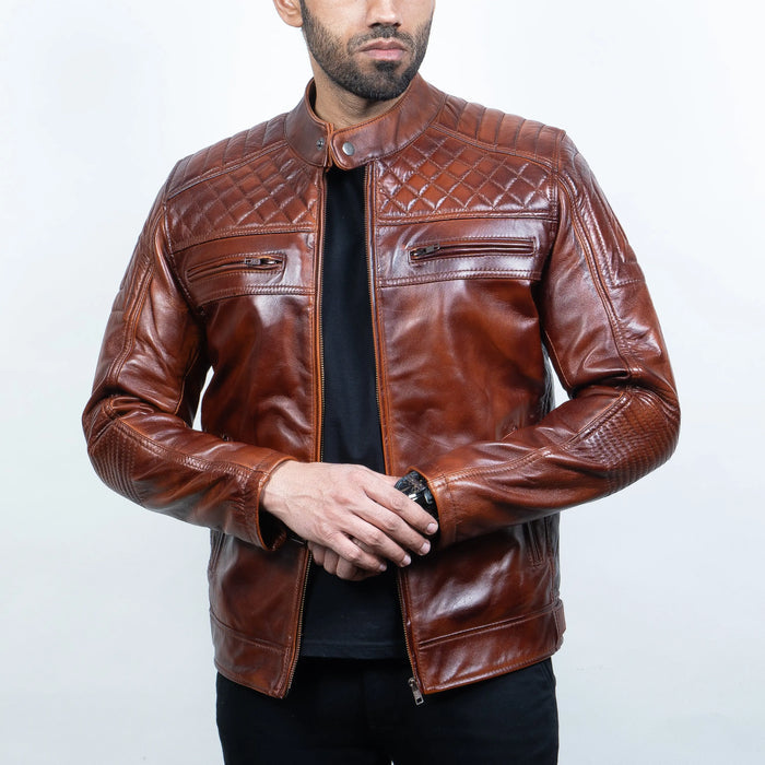Romanov Jacket Wood - Nappa Leather