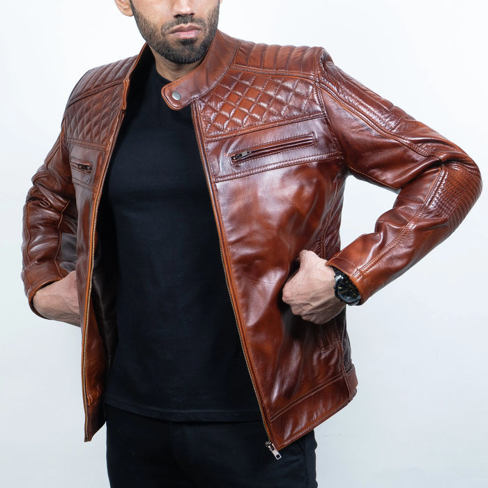 Romanov Jacket Wood - Nappa Leather