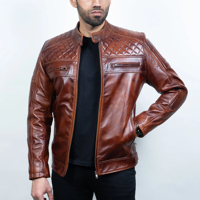 Romanov Jacket Wood - Nappa Leather