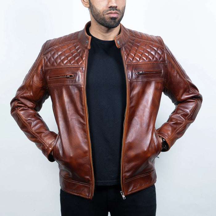 Romanov Jacket Wood - Nappa Leather