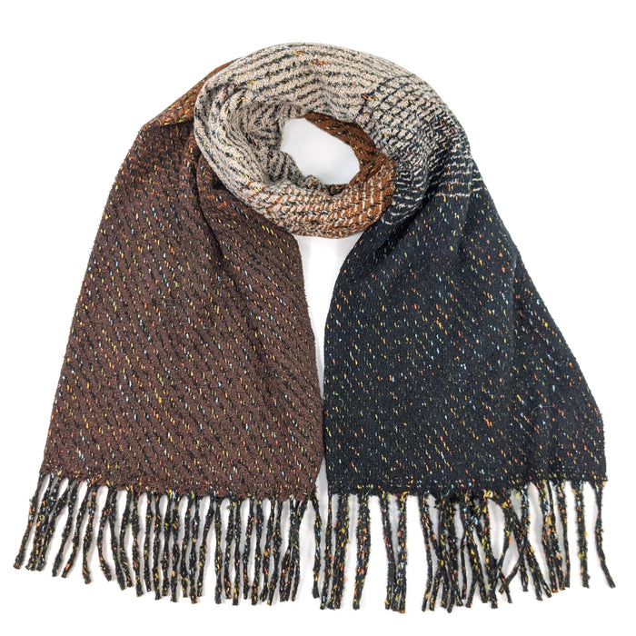 Sabe - Speckled Thick Scarf (60x180cm) - Neutrals