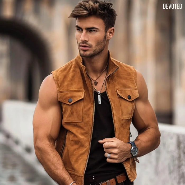 Sabre Jacket Tan - Nappa Suede
