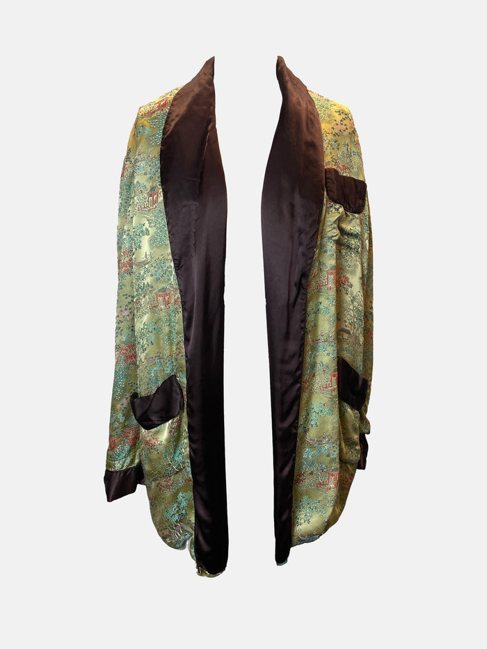 Sage Floral Embroidered Robe image 0