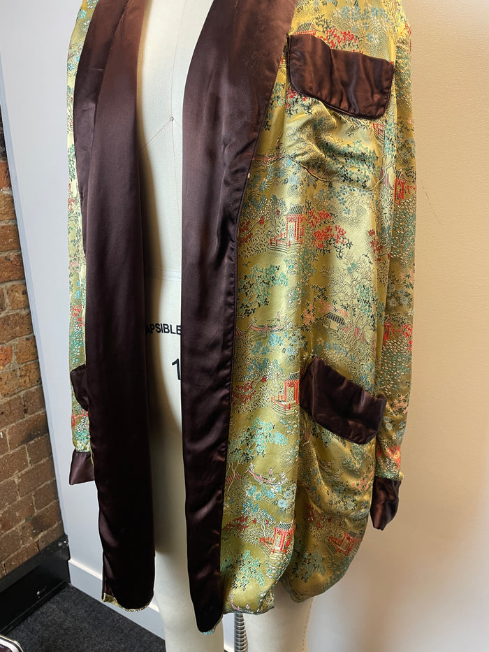 Sage Floral Embroidered Robe image 1