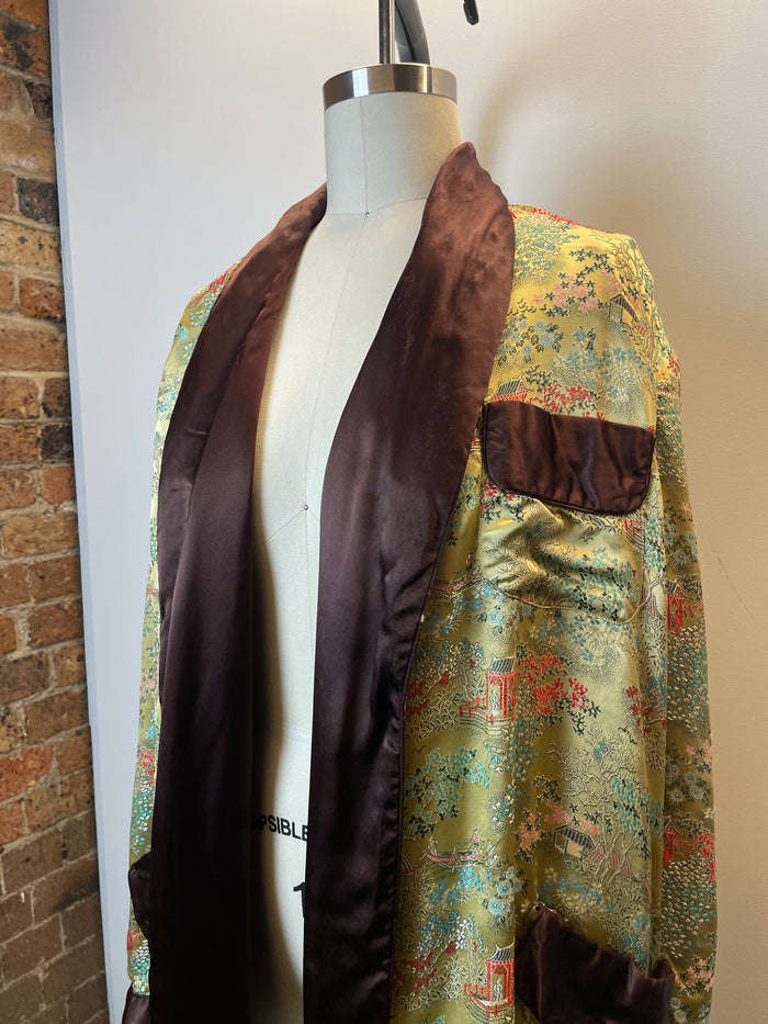 Sage Floral Embroidered Robe image 2
