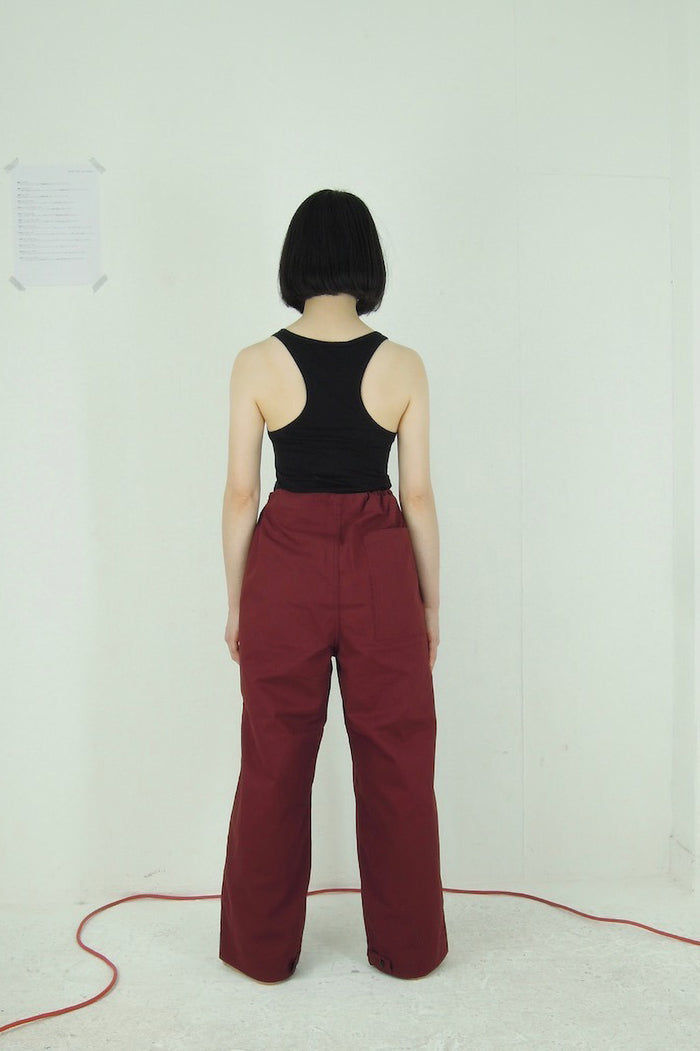 <sale>> TUKI / over pants(0159) maroon</sale>