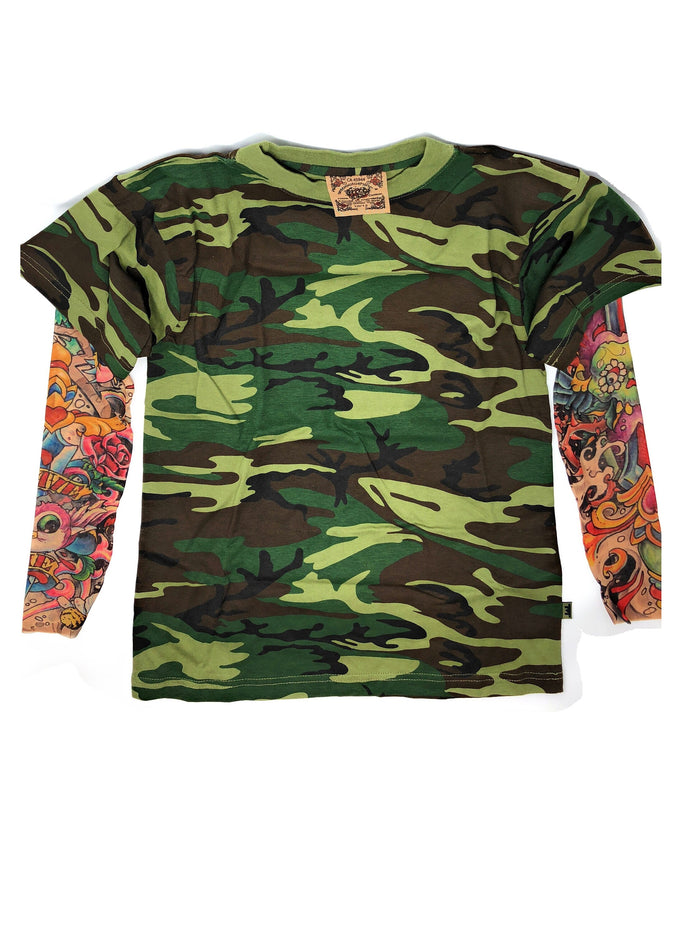 Salvation Youth Tee Shirt with Tattoo Sleeves