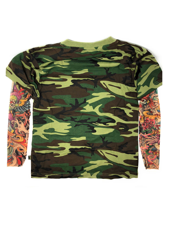 Salvation Youth Tee Shirt with Tattoo Sleeves