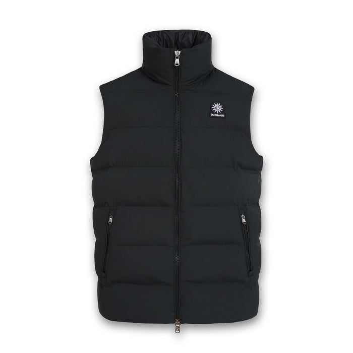Sandbanks - Clifftop Zip Pocket Gilet in Black - Nigel Clare