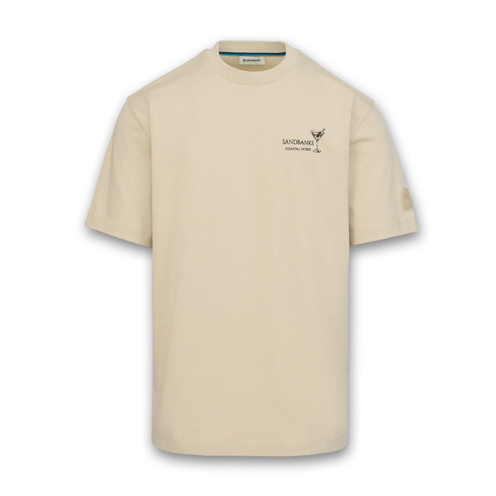 Sandbanks - Coastal Spirit T-Shirt in Stone - Nigel Clare