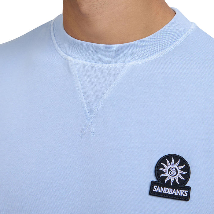 Sandbanks - Mineral Wash T-Shirt in Dusty Blue - Nigel Clare